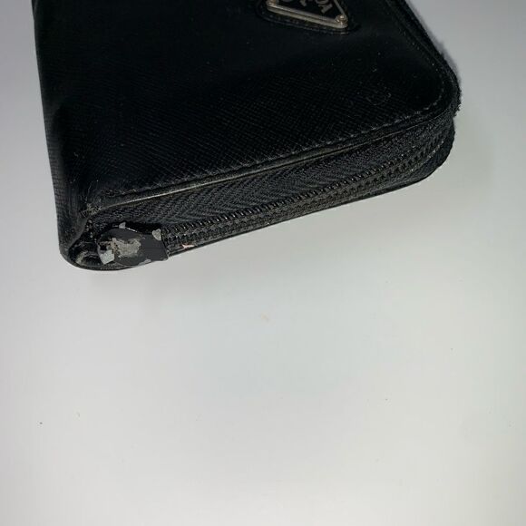 💥AUTHENTIC💥 Prada Saffiano Leather Compact Wallet Black - Picture 5 of 10